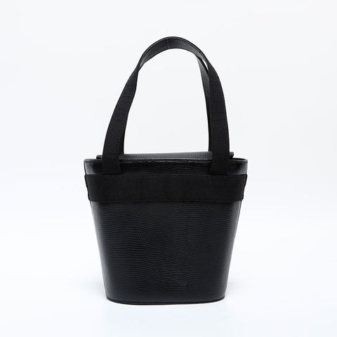 Salvatore Ferragamo Vara Leather Handbag black WS22306