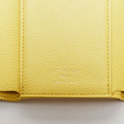 LOUIS VUITTON Monogram Empreinte Portefeuille Victorine Tri-fold wallet yellow WS22312