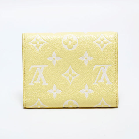 LOUIS VUITTON Monogram Empreinte Portefeuille Victorine Tri-fold wallet yellow WS22312