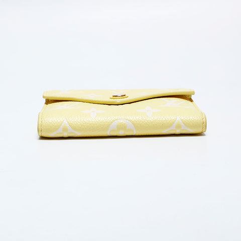 LOUIS VUITTON Monogram Empreinte Portefeuille Victorine Tri-fold wallet yellow WS22312