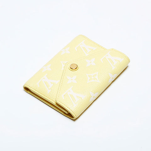 LOUIS VUITTON Monogram Empreinte Portefeuille Victorine Tri-fold wallet yellow WS22312