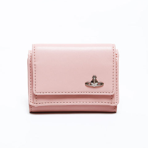 Vivienne Westwood Compact Wallet Leather Tri-fold wallet pink WS22314