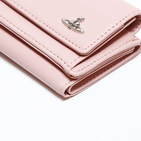 Vivienne Westwood Compact Wallet Leather Tri-fold wallet pink WS22314