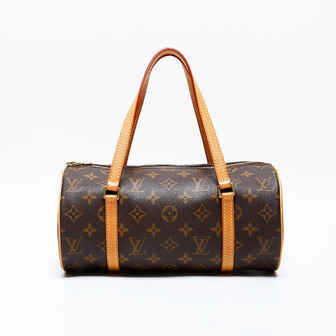 LOUIS VUITTON 2003 Monogram Papillon 26 Handbag Brown WS22315