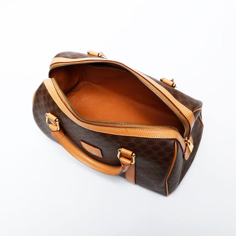 CELINE PVC Macadam Boston bag Brown WS22318