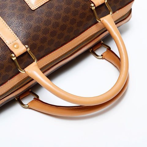 CELINE PVC Macadam Boston bag Brown WS22318