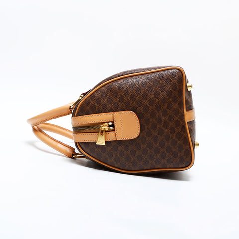 CELINE PVC Macadam Boston bag Brown WS22318