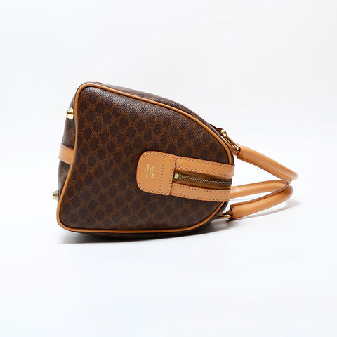 CELINE PVC Macadam Boston bag Brown WS22318