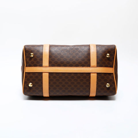 CELINE PVC Macadam Boston bag Brown WS22318