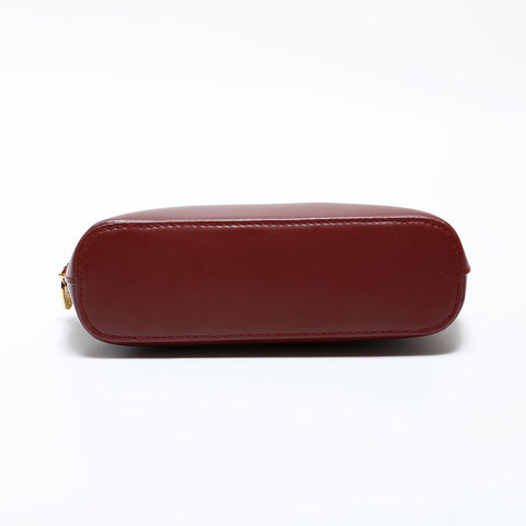 CARTIER Leather Mustodo Pouch Red WS22320