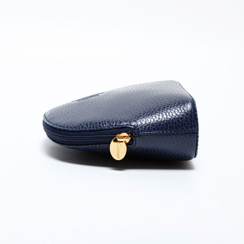 CARTIER Leather Mustodo Pouch Navy WS22321