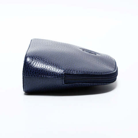 CARTIER Leather Mustodo Pouch Navy WS22321