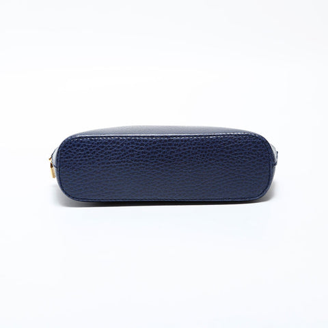 CARTIER Leather Mustodo Pouch Navy WS22321