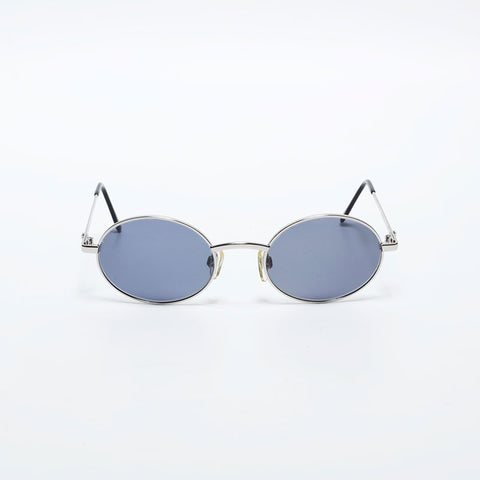 CHANEL Metal frame round circle sunglasses black WS22323