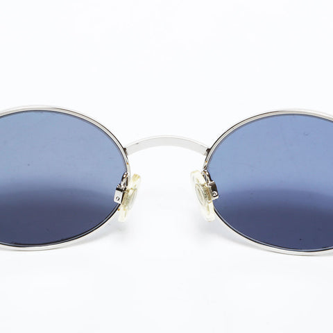 CHANEL Metal frame round circle sunglasses black WS22323