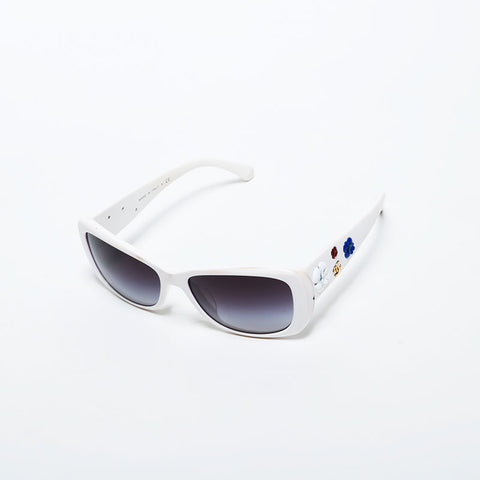 CHANEL Camelia sunglasses white WS22326