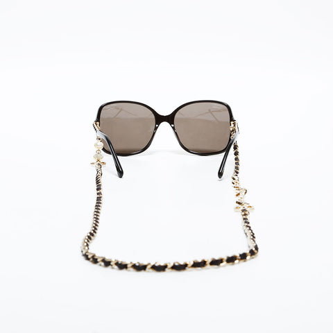 CHANEL Chain sunglasses Brown WS22327