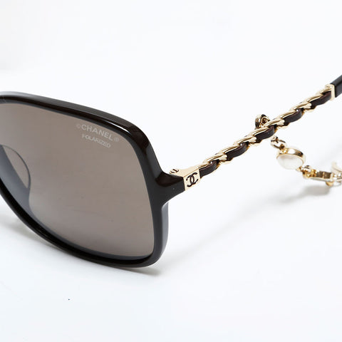 CHANEL Chain sunglasses Brown WS22327