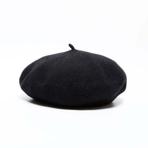 CHANEL COCO Mark 98P Wool 1998 beret black WS22330