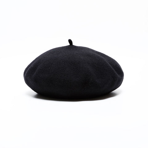 CHANEL COCO Mark 98P Wool 1998 beret black WS22330