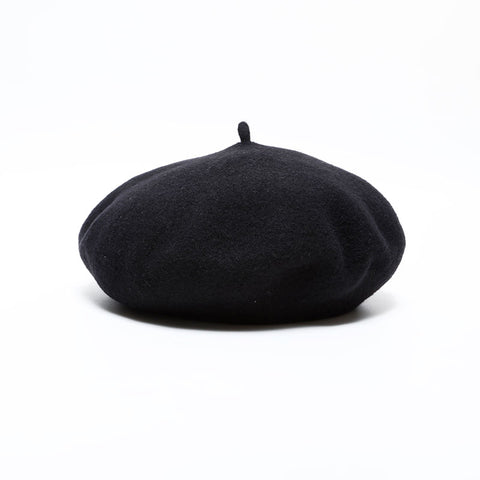 CHANEL COCO Mark 98P Wool 1998 beret black WS22330
