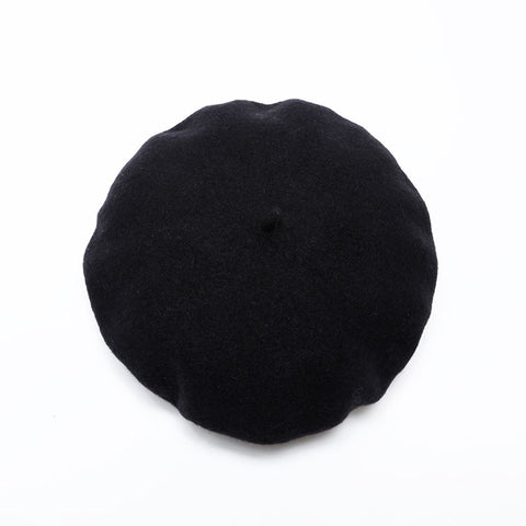 CHANEL COCO Mark 98P Wool 1998 beret black WS22330