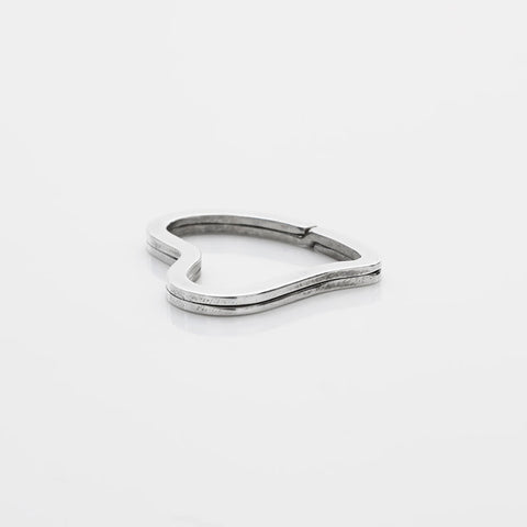 TIFFANY&Co. Heart Carabiner 925 key ring Silver WS22332
