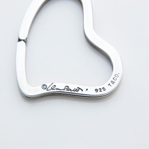 TIFFANY&Co. Heart Carabiner 925 key ring Silver WS22332