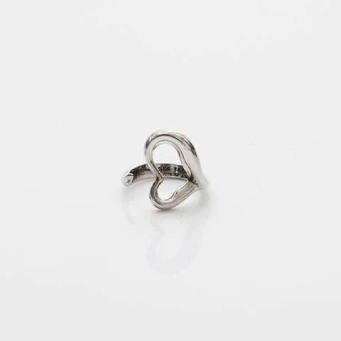 TIFFANY&Co. No. 10 Open Heart 925 Ring Silver WS22333