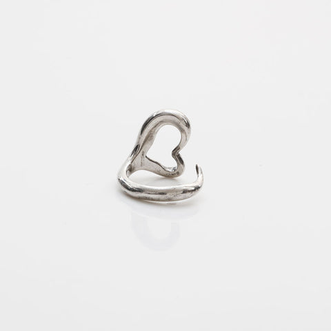 TIFFANY&Co. No. 10 Open Heart 925 Ring Silver WS22333