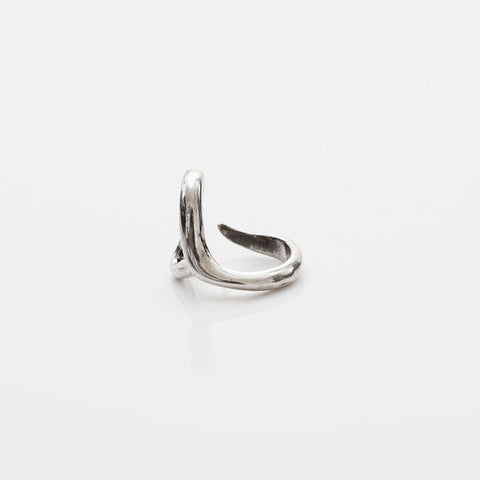 TIFFANY&Co. No. 10 Open Heart 925 Ring Silver WS22333