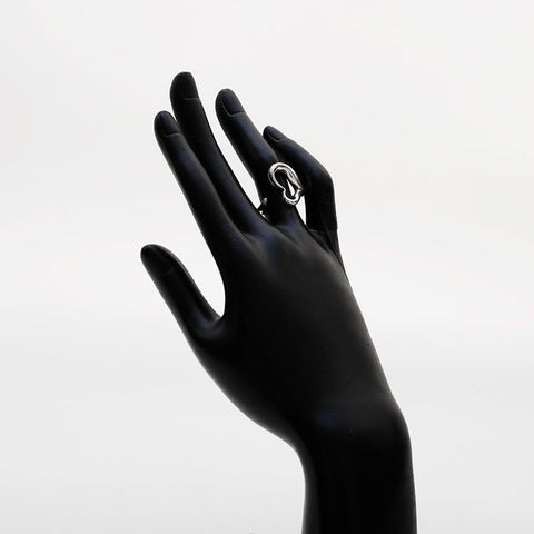 TIFFANY&Co. No. 10 Open Heart 925 Ring Silver WS22333