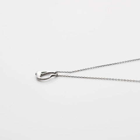 TIFFANY&Co. Open heart 925 Necklace Silver WS22336