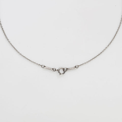 TIFFANY&Co. Open heart 925 Necklace Silver WS22336
