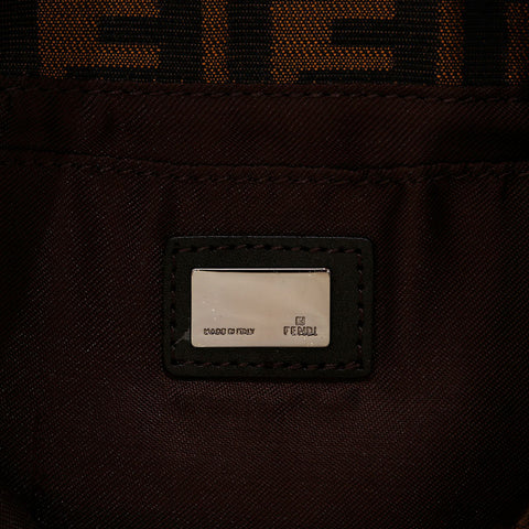 FENDI Zucca canvas Shoulder Bag Brown WS22340