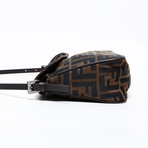 FENDI Zucca canvas Shoulder Bag Brown WS22340