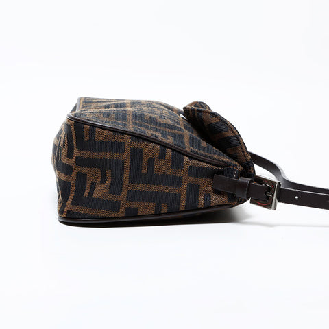 FENDI Zucca canvas Shoulder Bag Brown WS22340