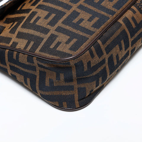 FENDI Zucca canvas Shoulder Bag Brown WS22340