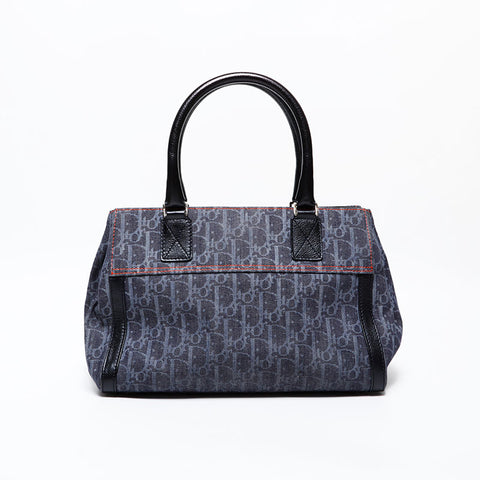 Christian Dior Denim Trotter Handbag Navy WS22341