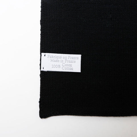 CHANEL COCO Mark Cotton Sports Line Scarf black WS22342