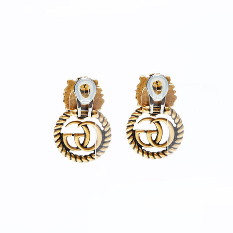 GUCCI Double G Lion Earring gold WS22348