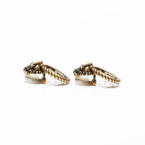 GUCCI Double G Lion Earring gold WS22348