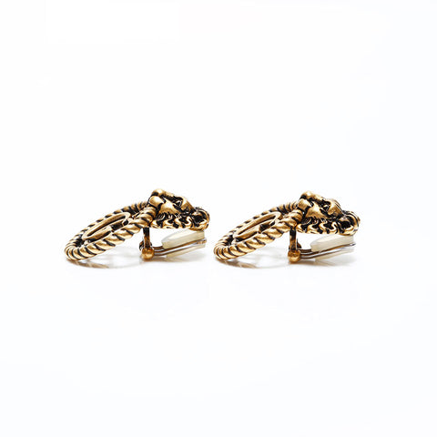 GUCCI Double G Lion Earring gold WS22348
