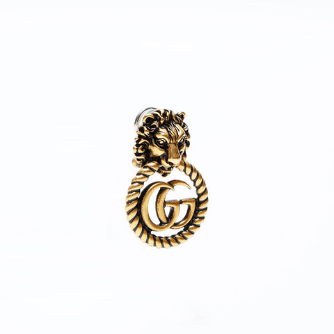 GUCCI Double G Lion Earring gold WS22348