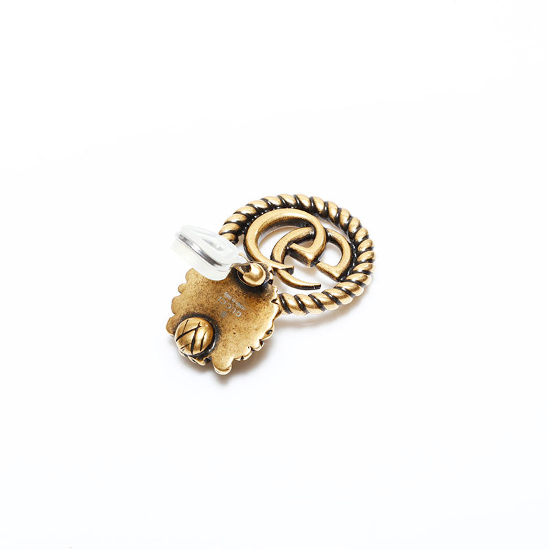 GUCCI ライオンヘッド　イヤリング GUCCI - GUCCI グッチ K18YG Lion Head Earrings with Chrome
