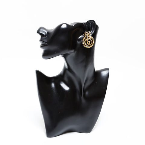 GUCCI Double G Lion Earring gold WS22348