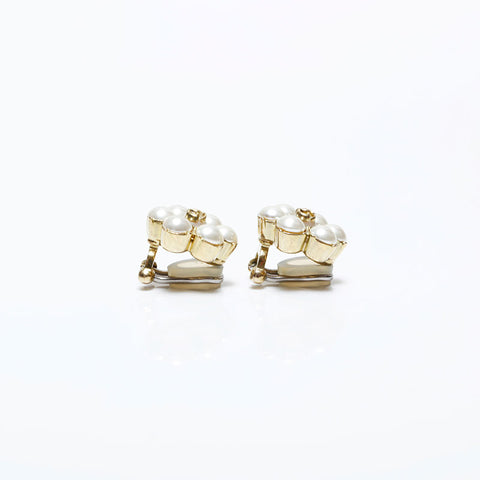 GUCCI Double G Pearl Earring gold WS22349