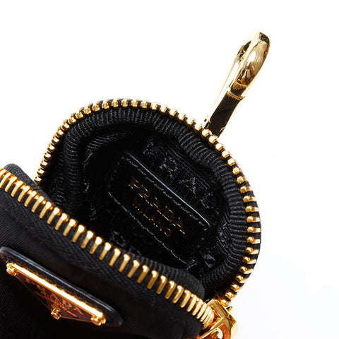 PRADA Nylon triangle logo Pouch black WS22350