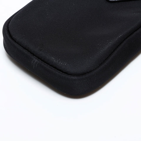 PRADA Nylon triangle logo Pouch black WS22350