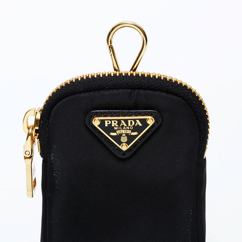 PRADA Nylon triangle logo Pouch black WS22350
